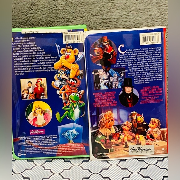 THE GREAT MUPPET CAPER and THE MUPPET CHRISTMAS CAROL VHS - Picture 3 of 8